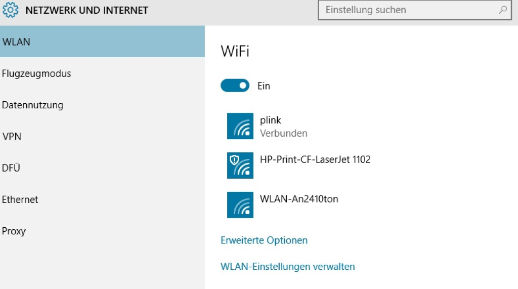 WLAN-Einstellungen