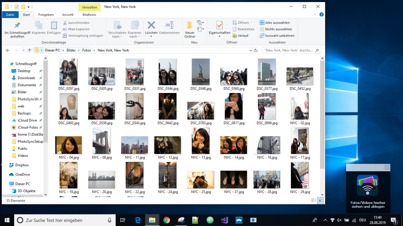 Wie Ubertrage Ich Von Meinem Windows Pc Mit Drag Drop Zu Meinem Telefon Tablet Photosync