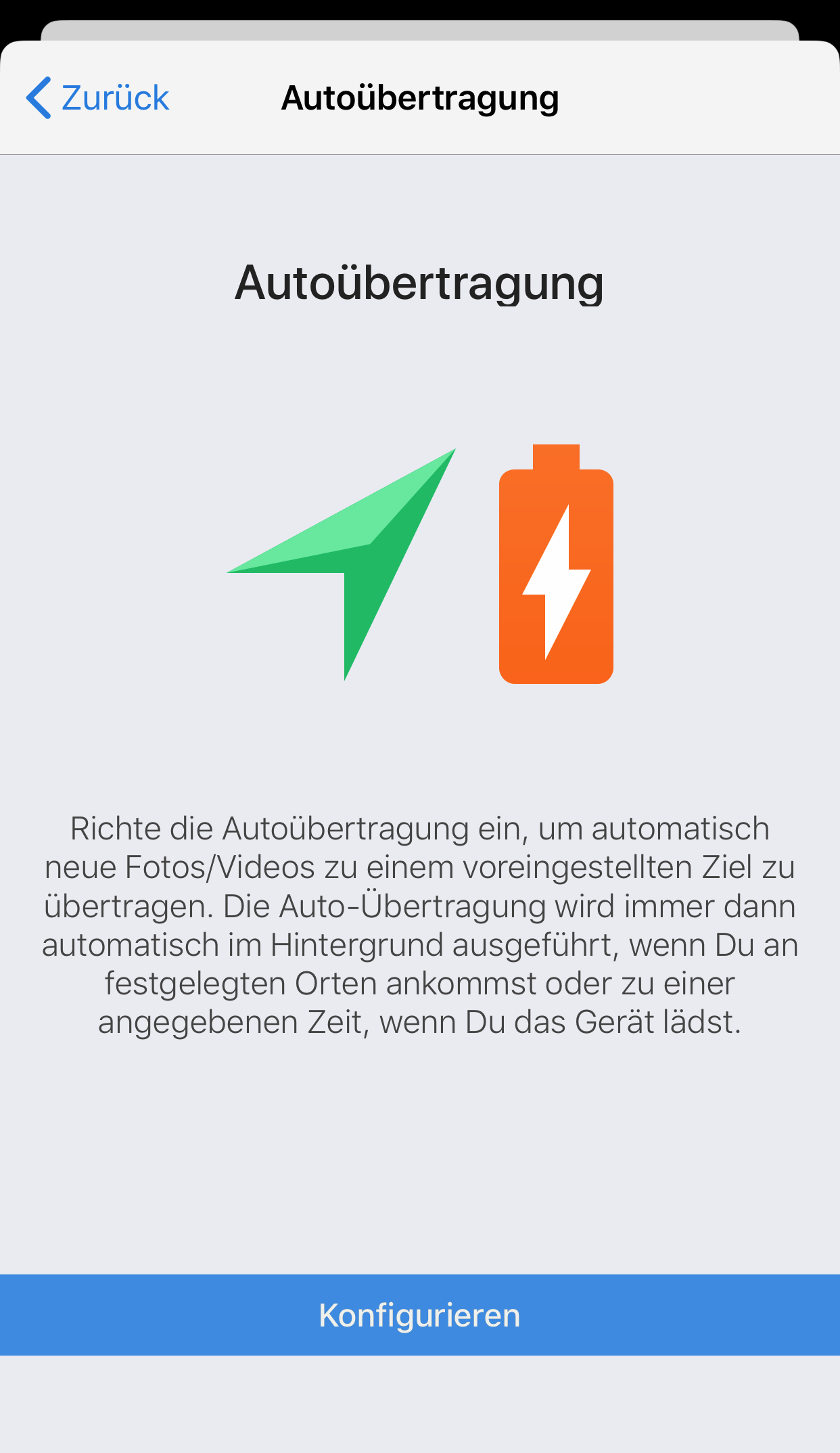 Autoübertragung-Information