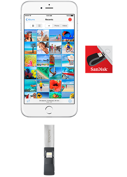 SanDisk iXpand Lightning / USB Flash Drive Support SanDisk iXpand Lightning / USB Flash Drive Support