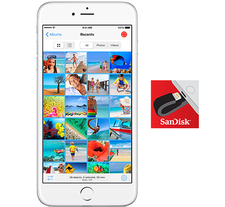 SanDisk iXpand Lightning / USB Flash Drive Support